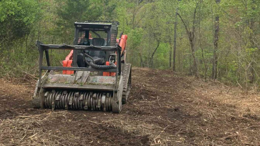 Commercial land clearing in Rusk County by D4 Land Clearing featuring site preparation, tree removal, forestry mulching, and construction-ready land development services.