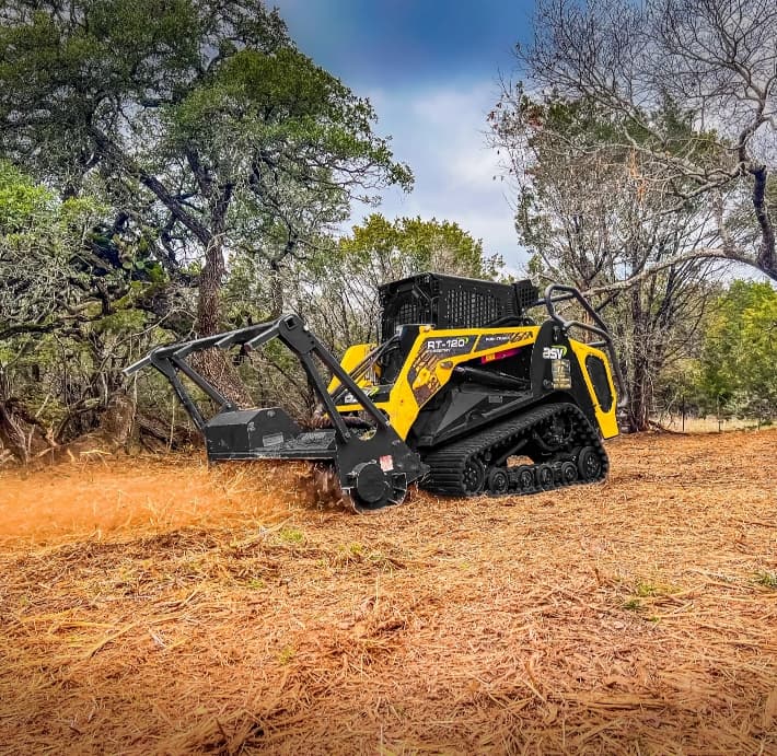 Professional land clearing services in Polk County by D4 Land Clearing including brush clearing, forestry mulching, tree removal, and site preparation.